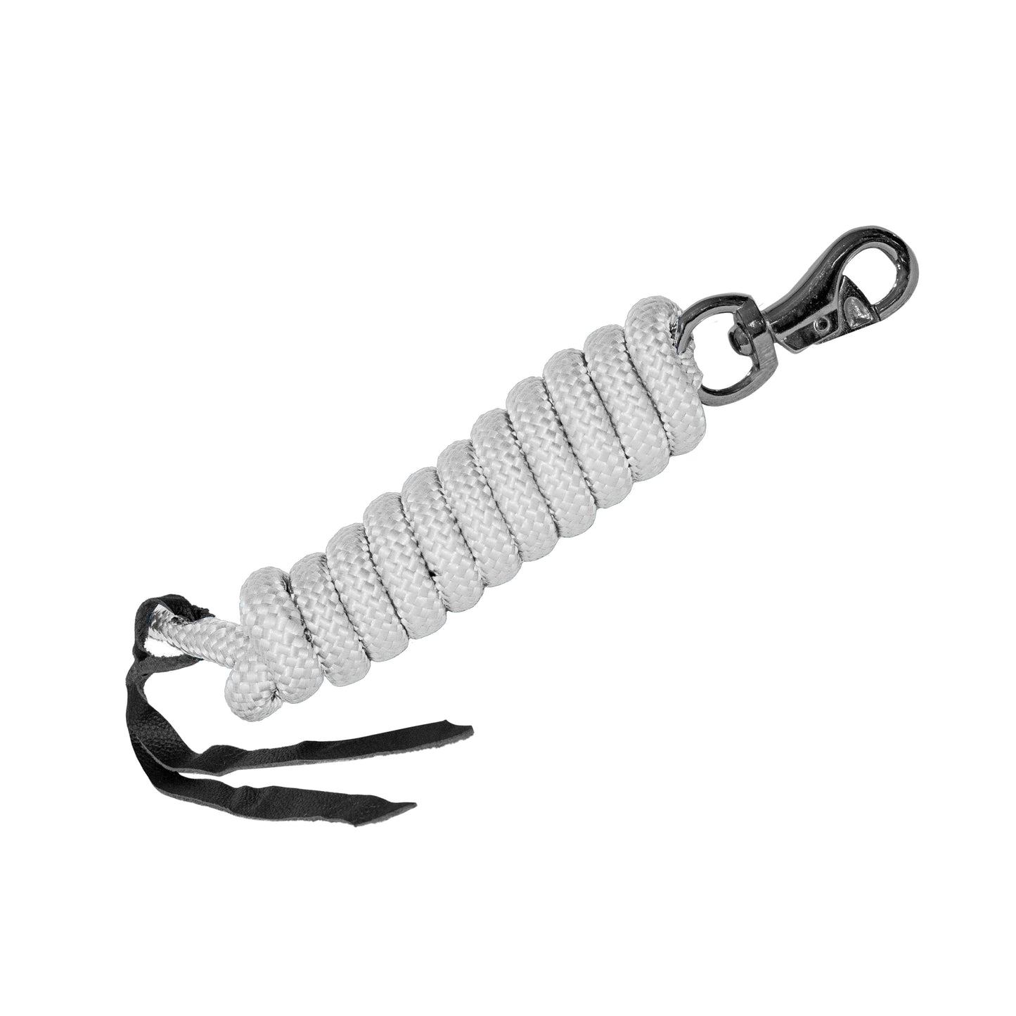White Lead Rope with Clip tied in a coil