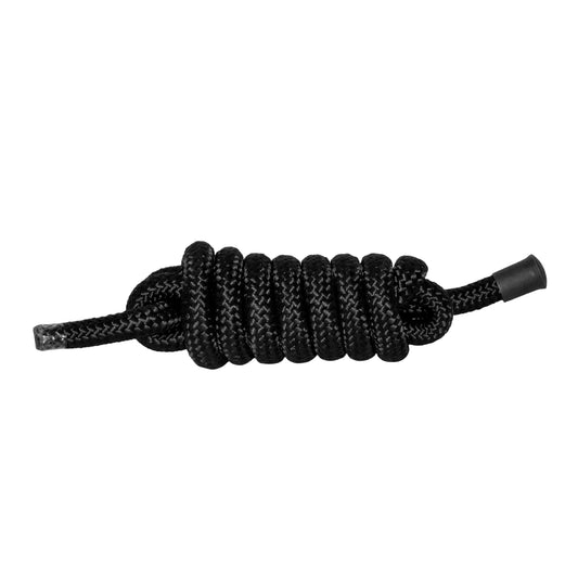 Black Lead Rope tied in a coil