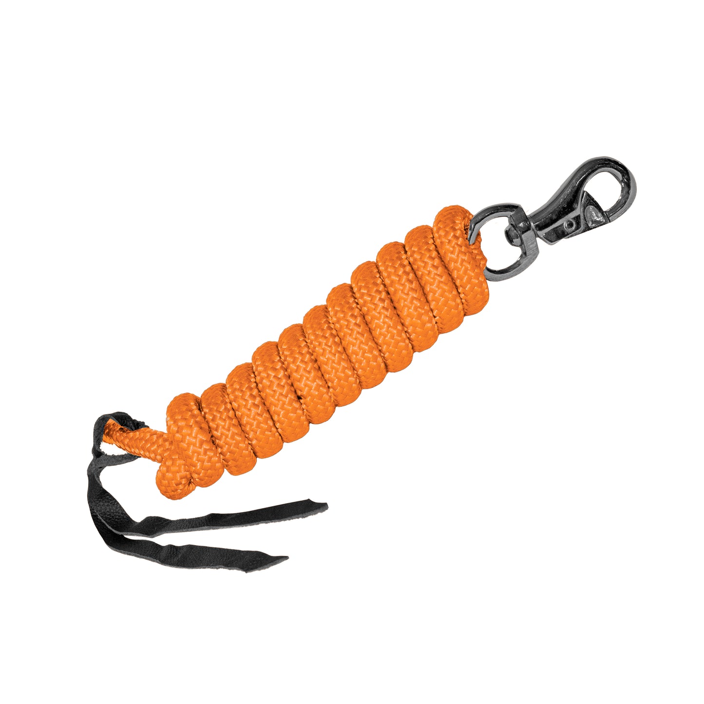 Orange Lead Rope with Clip tied in a coil