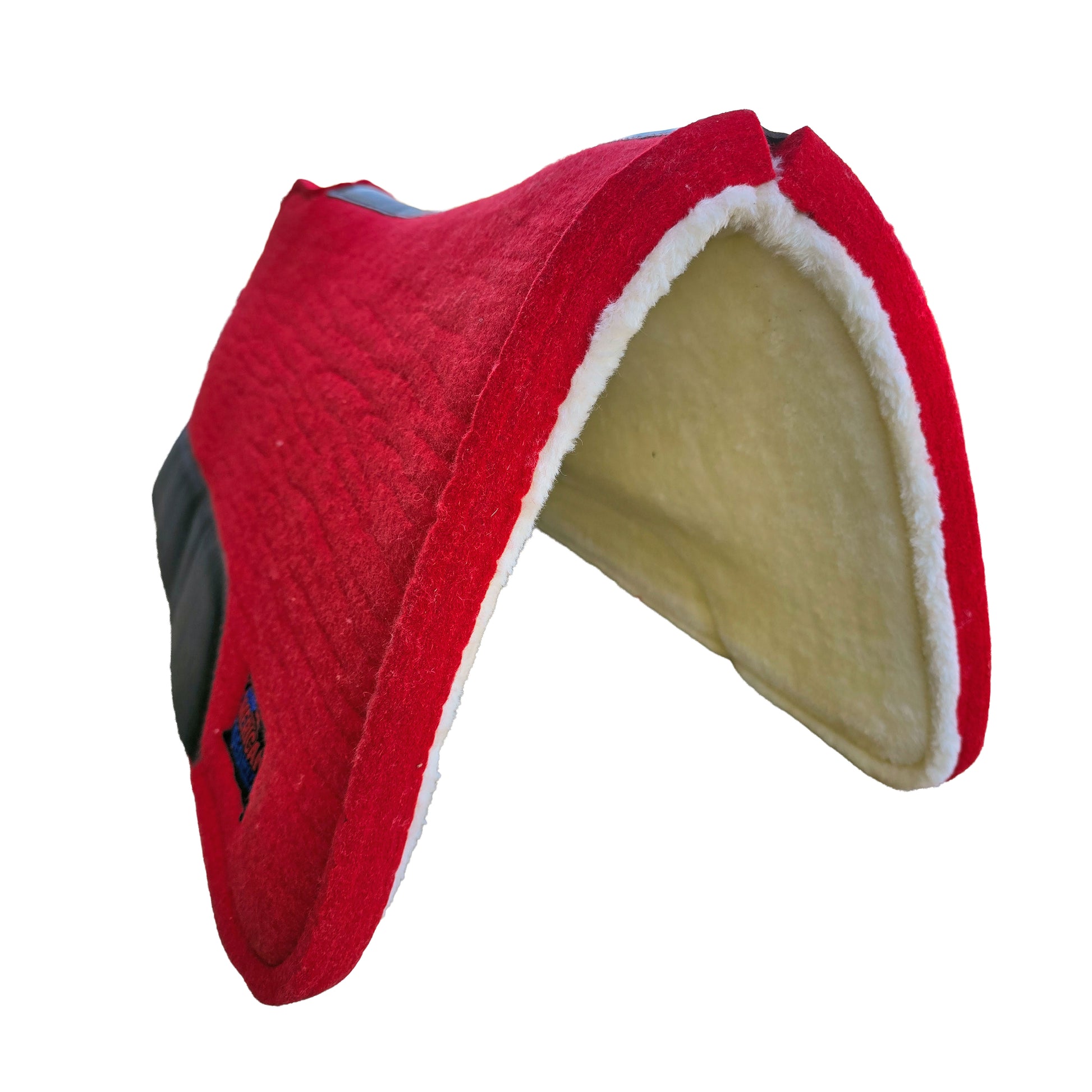 Deluxe Red Saddle Pad Front View
